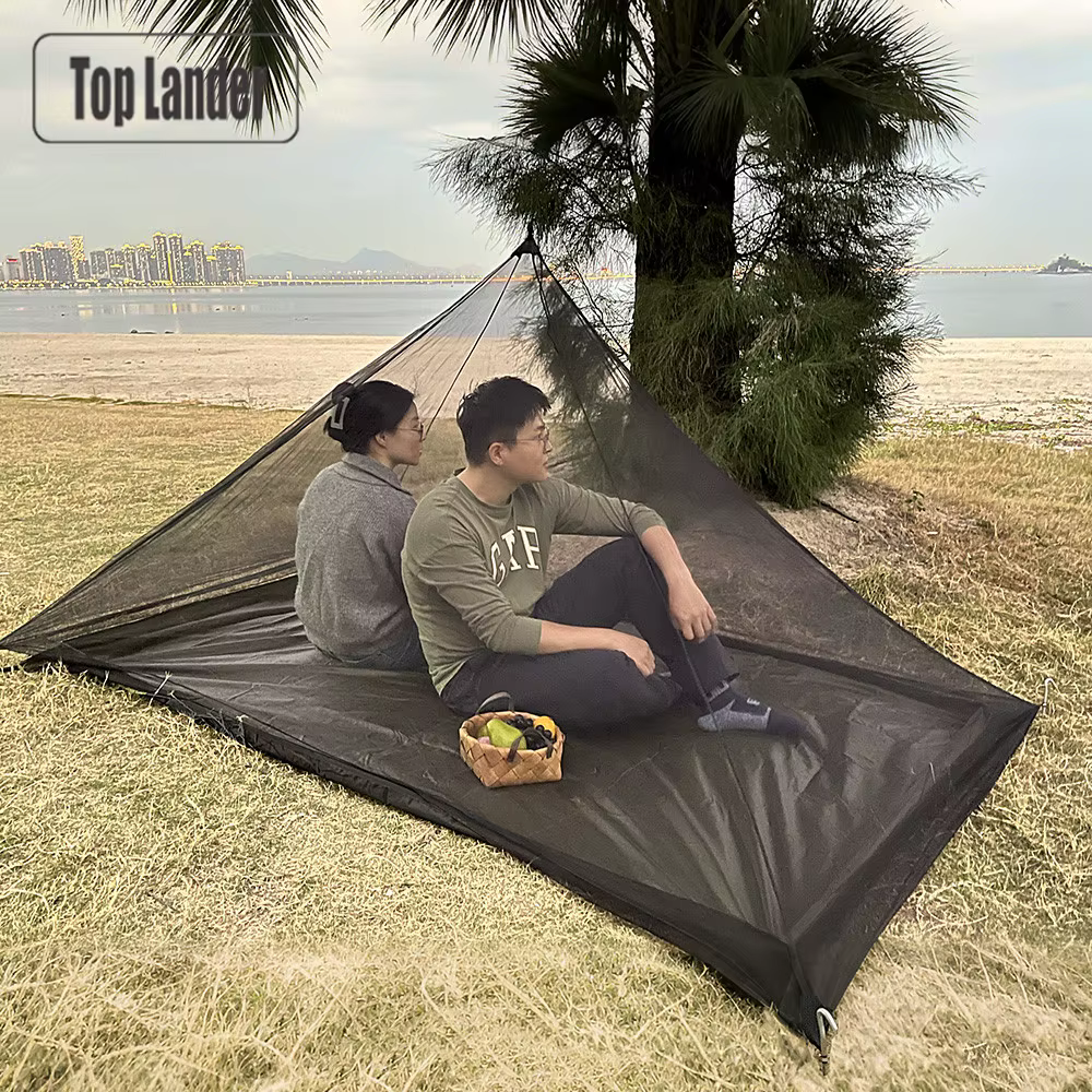 Tente de moustiquaire de Camping en maille pyramidale