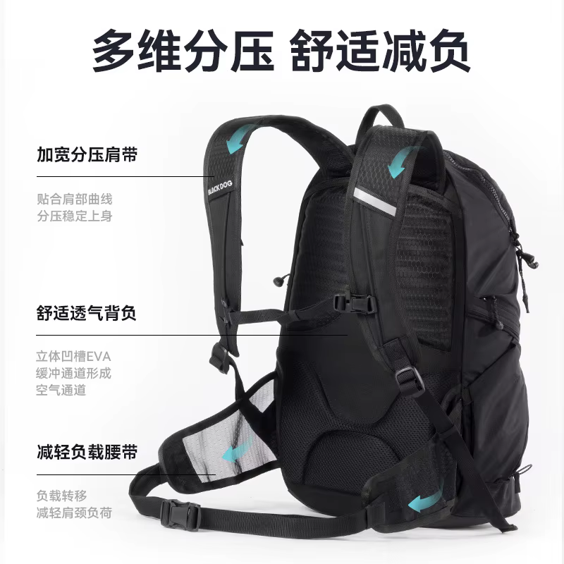 Sac à dos Blackdog 20L, léger, pour la randonnée, les voyages quotidiens