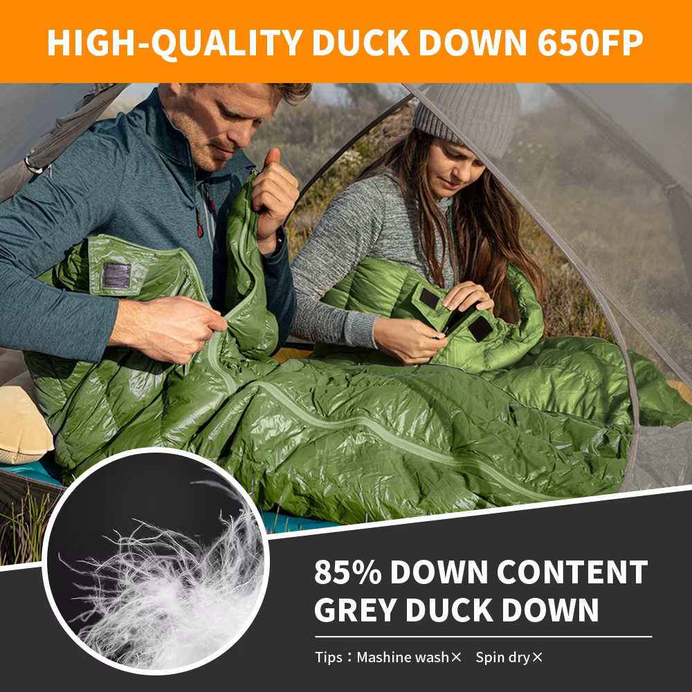 Natureifa-Sac de couchage en duvet de canard