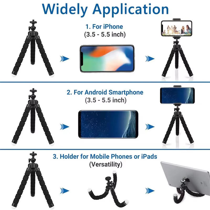Mini trépied universel en forme de pieuvre pour photographie