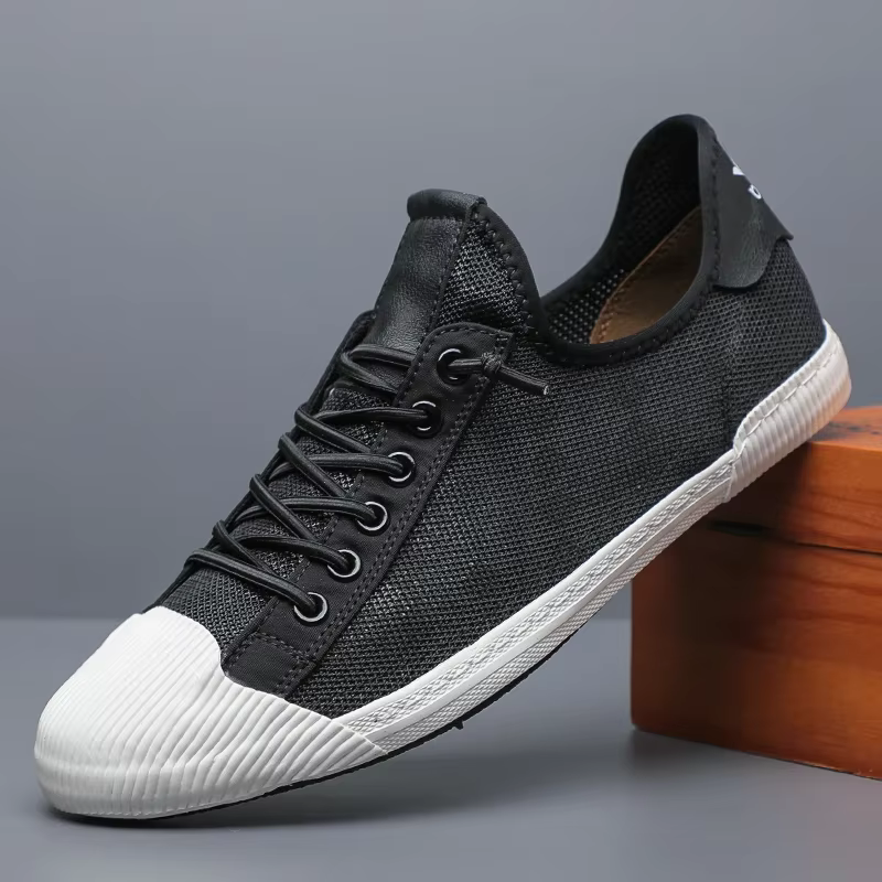 Chaussures en toile à lacets pour hommes, baskets confortables et décontractées, 2023, offre spéciale