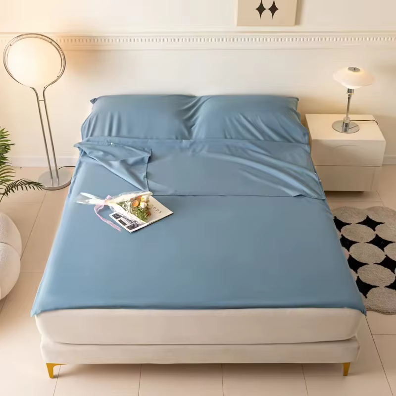 Drap de couchage léger en coton pour sac de couchage