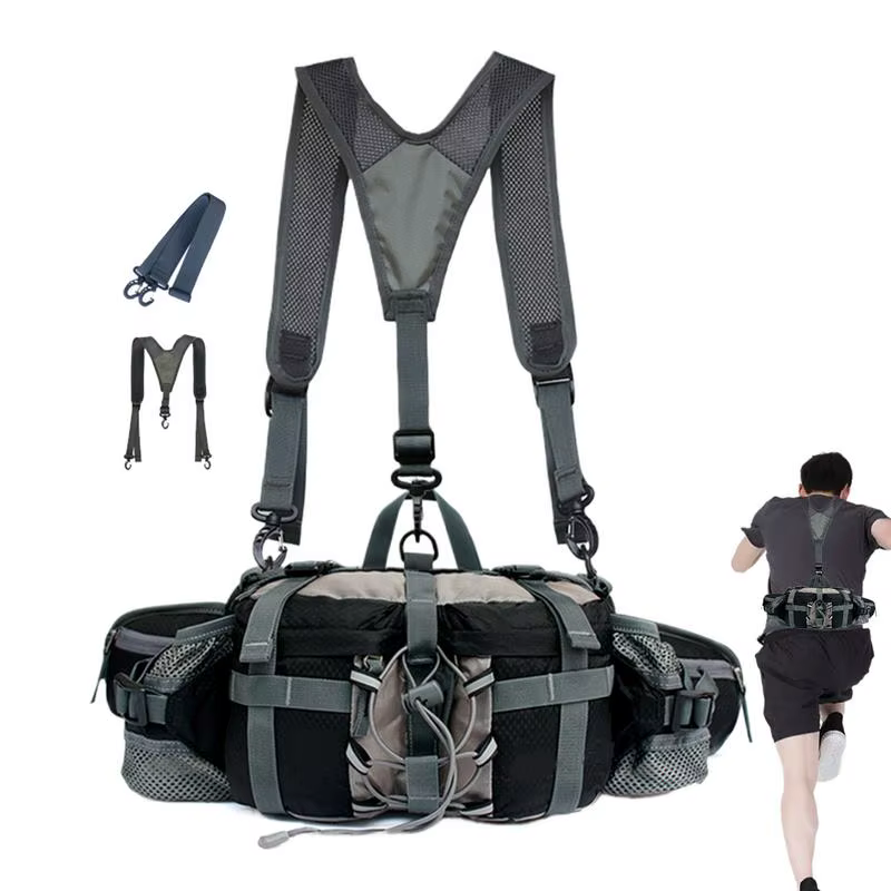 Sac de taille de randonnée avec 2 porte-bouteilles d'eau
