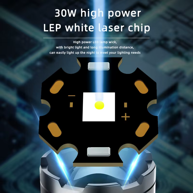 2025 lampe de poche LED la plus puissante Rechargeable 800W lampes