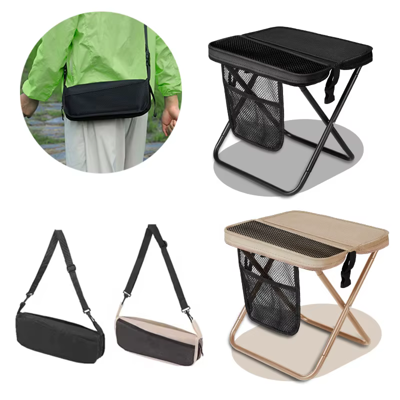 Tabouret de sac à dos pliable