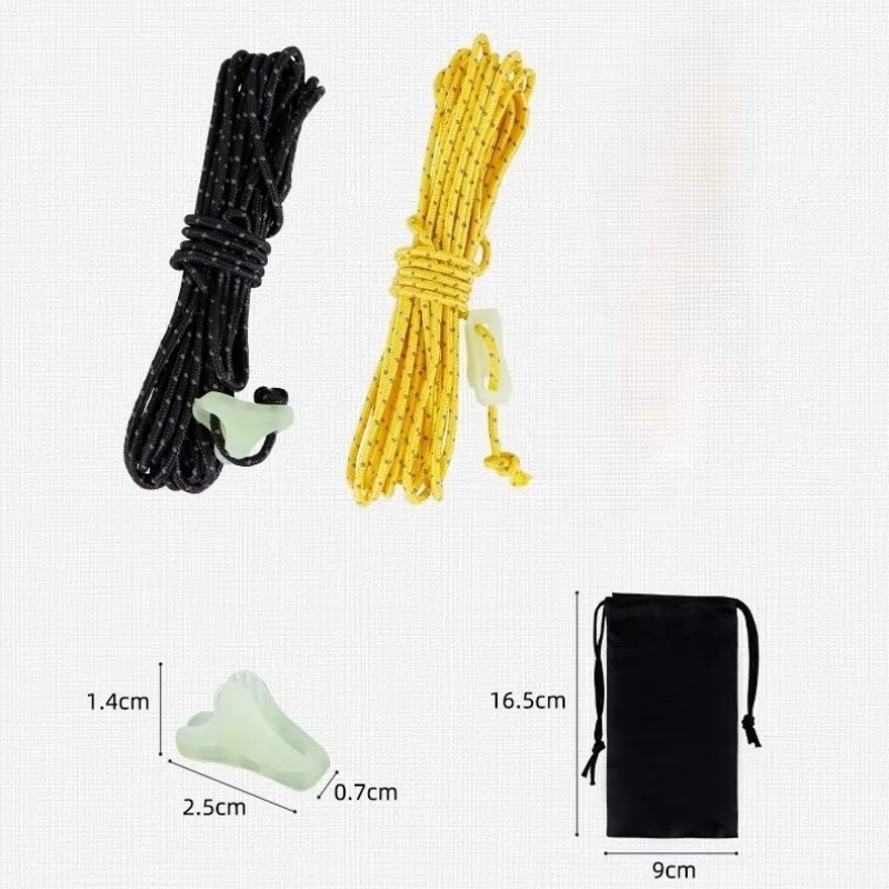 Cordes de vent réfléchissantes en Dyneema pour extérieur