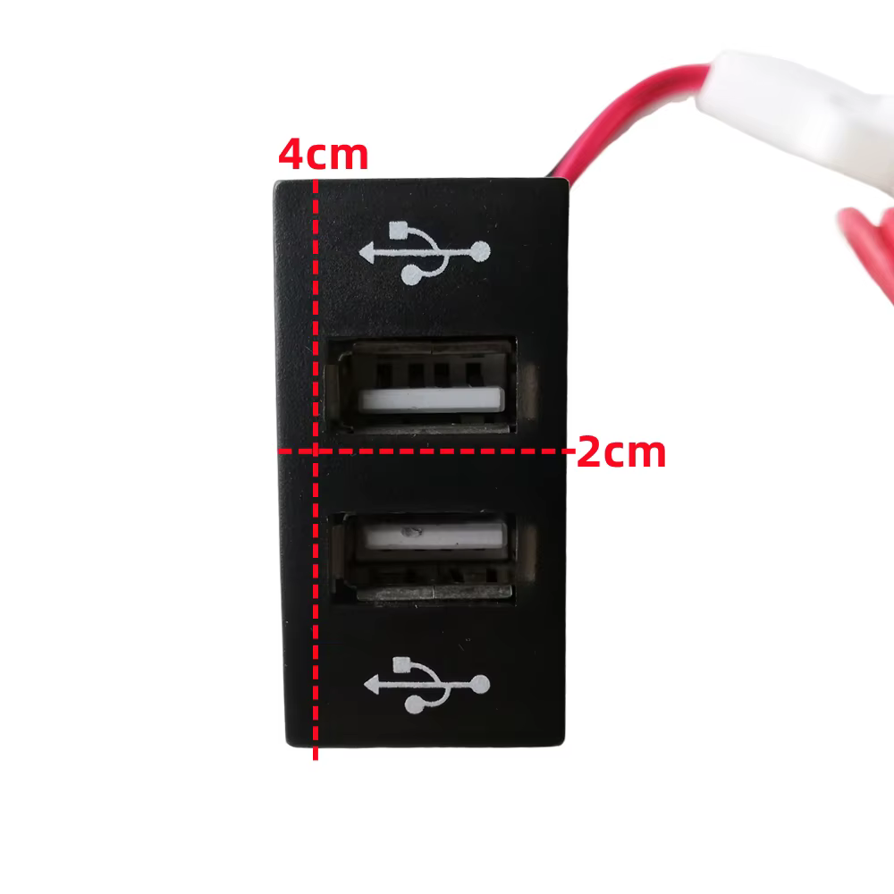 Chargeur double USB pour camion Mercedes Benz Actros MP4, entrée DC 24V, sortie DC 5V 2,1a/2,1a, 1 pièce
