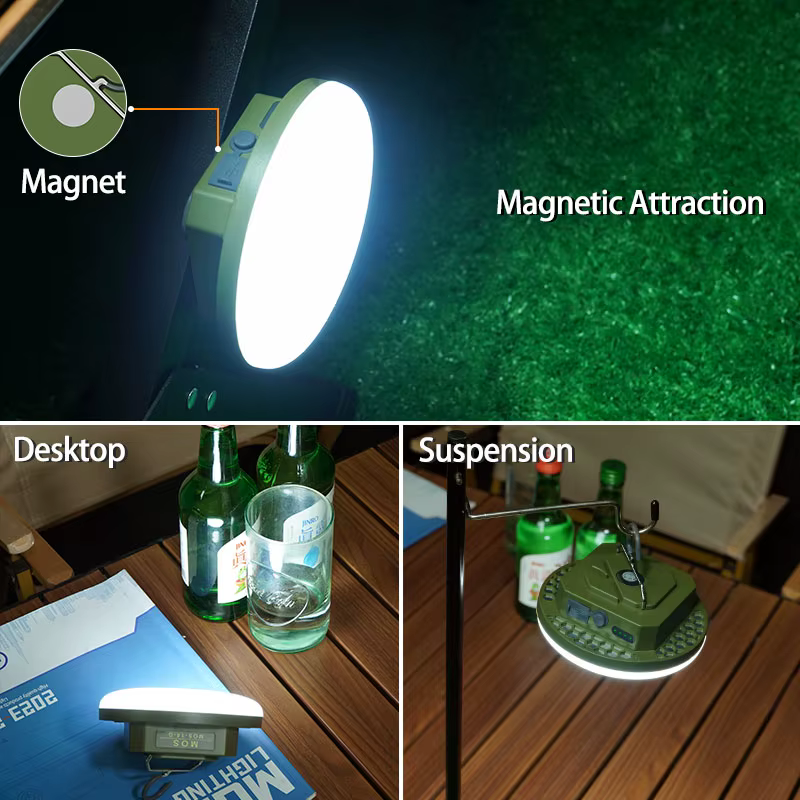 MOSLIGHTING 9900mAh Rechargeable lumière puissante lanterne de Camping avec aimant
