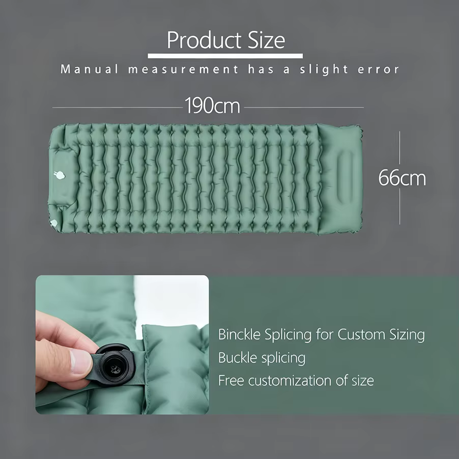 TARKA – matelas gonflable de Camping, épais, auto-gonflant, Chusion d'air, randonnée sauvage, voyage, coussin de couchage épissable