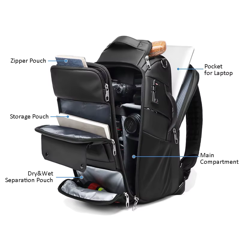 Sac à dos pour appareil photo de voyage et d'extérieur, sac à dos professionnel pour trépied de photographie, sac à dos pour ordinateur portable 16 pouces, sac à dos pour drone