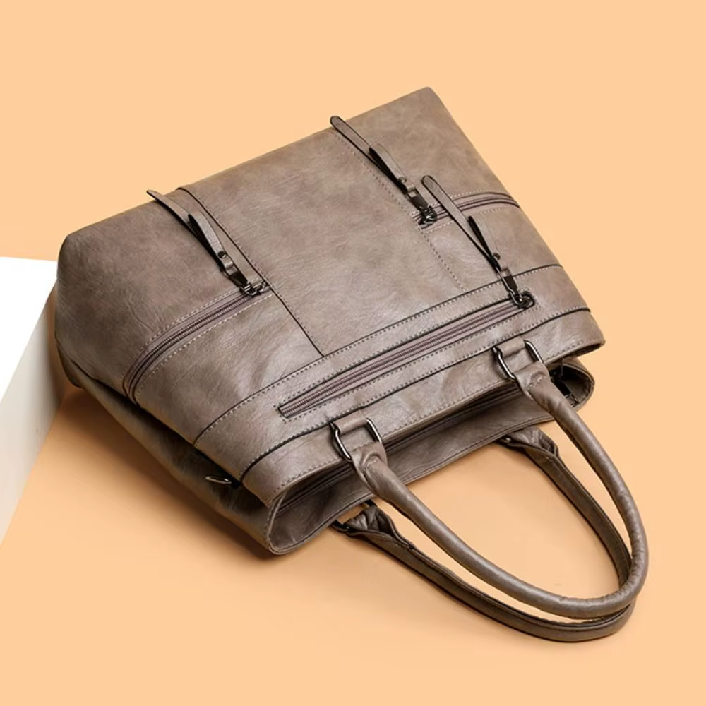 Nouveau sac à bandoulière grande capacité sac sous les bras en cuir souple couleur unie sac Boston sac à bandoulière femme croix maman sac Boston sac