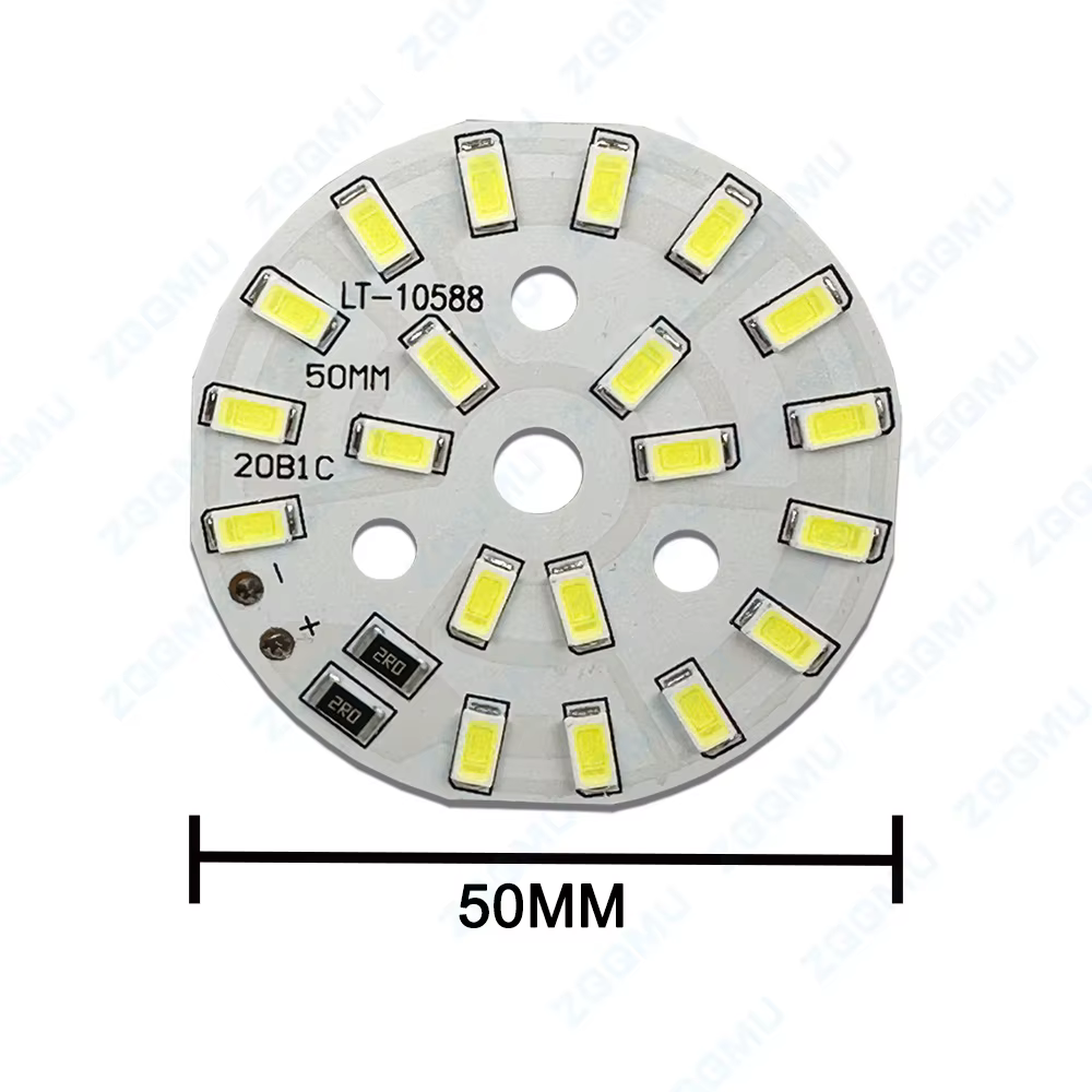 DCV LED 3W 5W 10W USB avec ligne de commutation lampe à LED perle lampe panneau ampoule ronde changement Source de lumière diamètre 31MM lumière blanche chaude