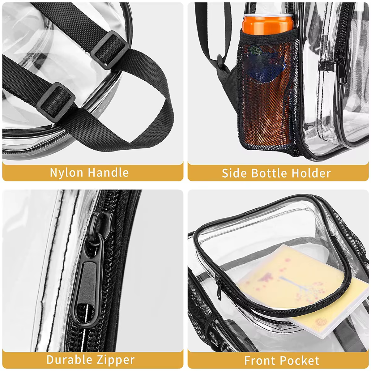 Sac à dos Transparent étanche pour Sports de plein air