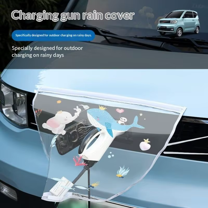 Housse de protection contre la pluie et la poussière pour port de charge de voiture électrique, protection extérieure imperméable, compatible avec les voitures berlines, SUV, accessoire de chargeur de