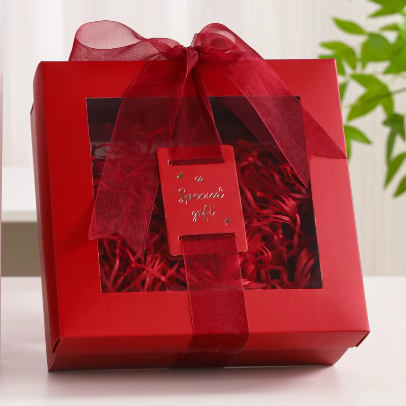 Coffret cadeau avec fenêtre