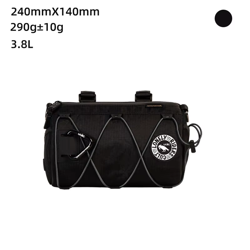 (ULAC)PB10LX sac de guidon de vélo étanche et pochette de cadre avant rangement de baril de cylindre pour vélos de route/vtt/scooters-Cabriolet
