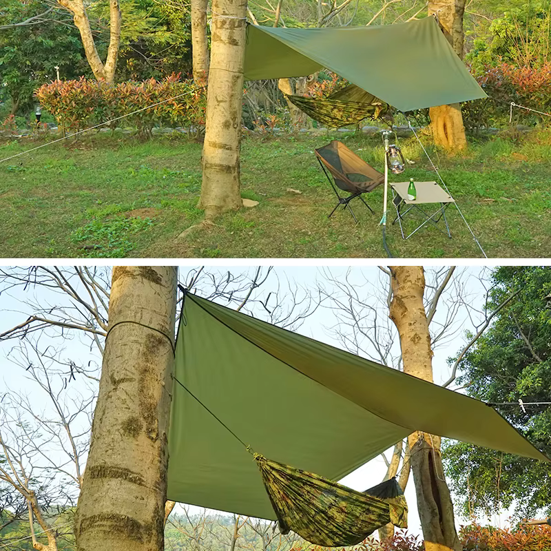 Grand tapis de pique-nique imperméable 4x4, feuille de sol pour tente 3x3, empreinte octogonale, grand tissu de sol Hexagonal