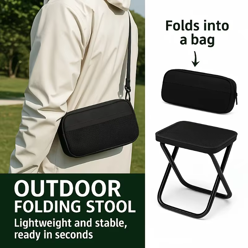 Tabouret de sac à dos pliable