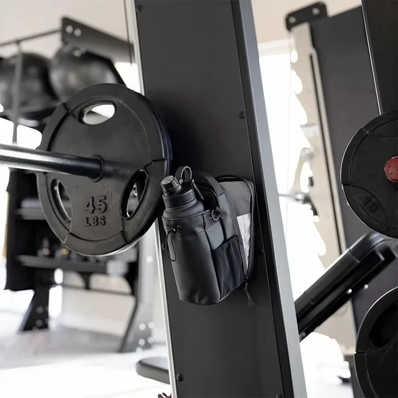 Sac de sport magnétique grande capacité avec poche pour téléphone, pochette portable pour bouteille d'eau, organisateur d'accessoires de gym