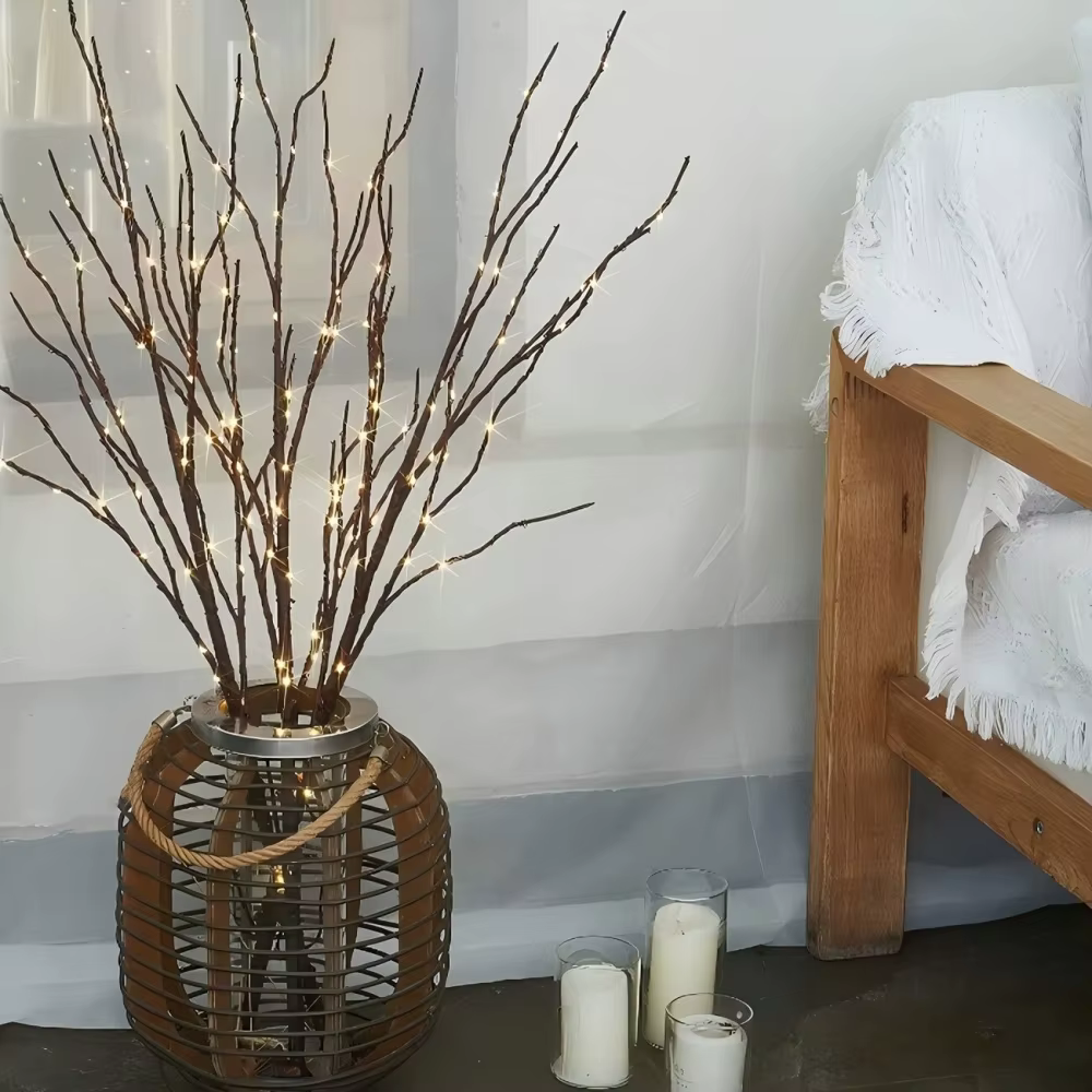 Lampe LED en fil de cuivre pour la décoration de la cour de la maison