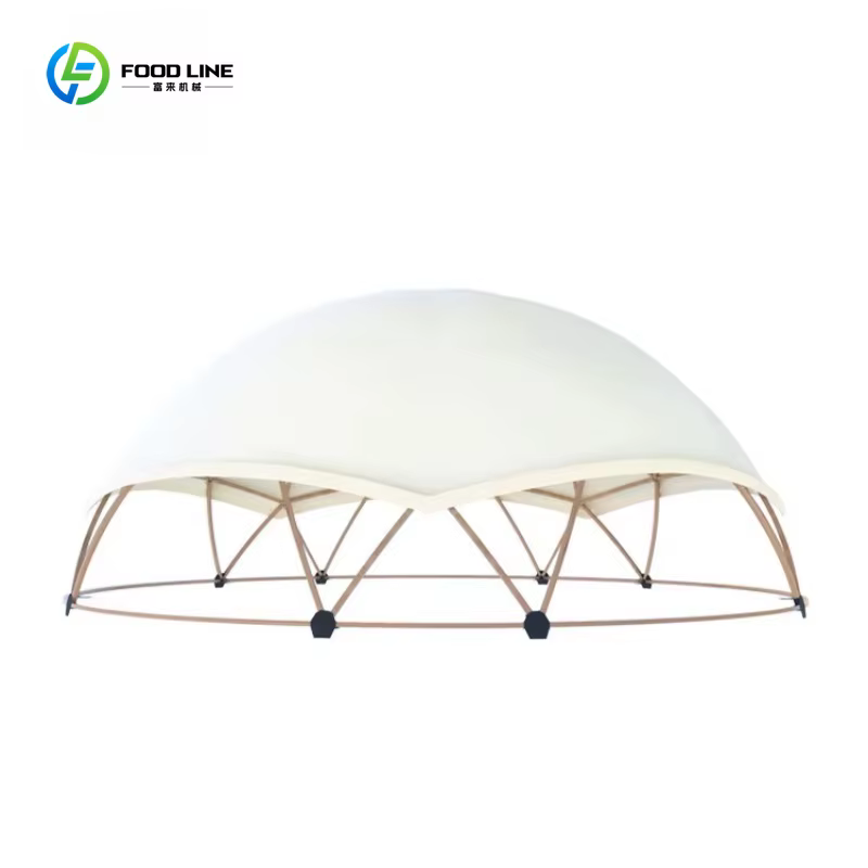 Tente dôme géodésique de luxe personnalisée de 12m x 9m
