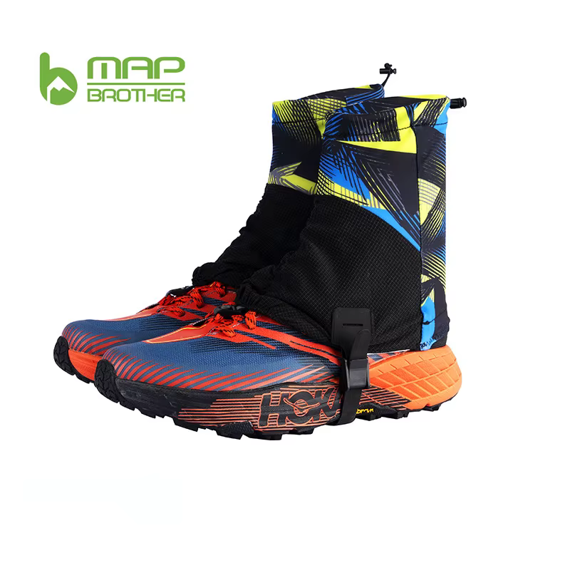 F1001 Sports de plein air unisexe haute course Trail guêtres protection anti-sable couvre-chaussures pour Triathlon Marathon randonnée réfléchissant