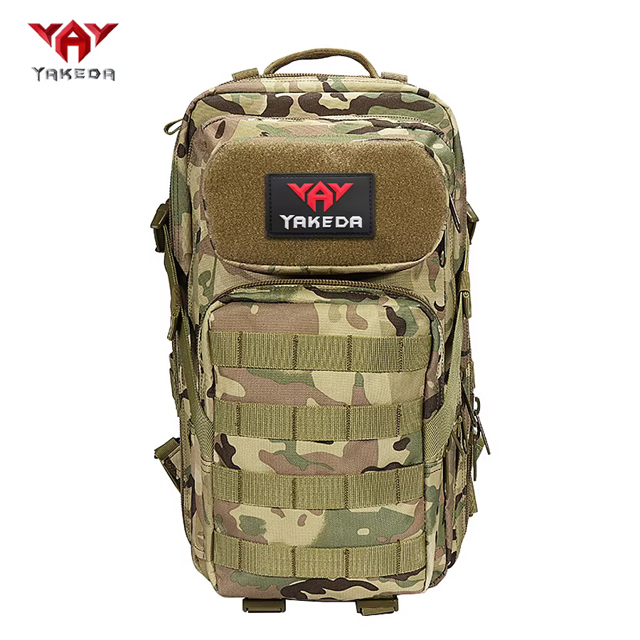 YAKEDA 26L Sac à dos de sport multifonctionnel Polyester 600D Matériau résistant aux déchirures et à l'usure avec poches multicouches