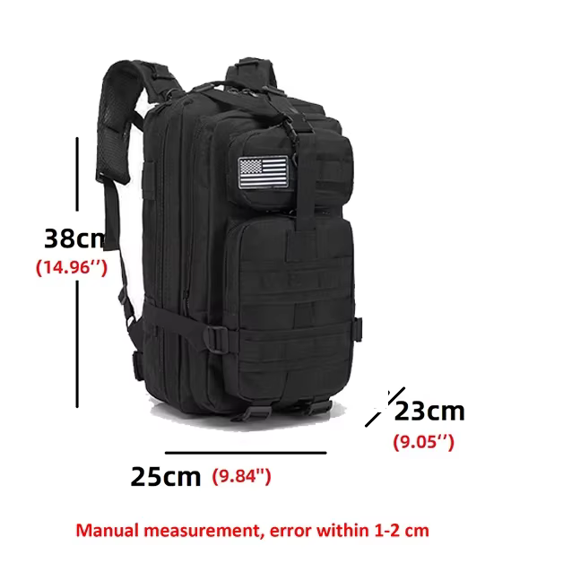 25L sacs à dos en plein air sport tactique Camping randonnée étanche Trekking pêche chasse sac à dos
