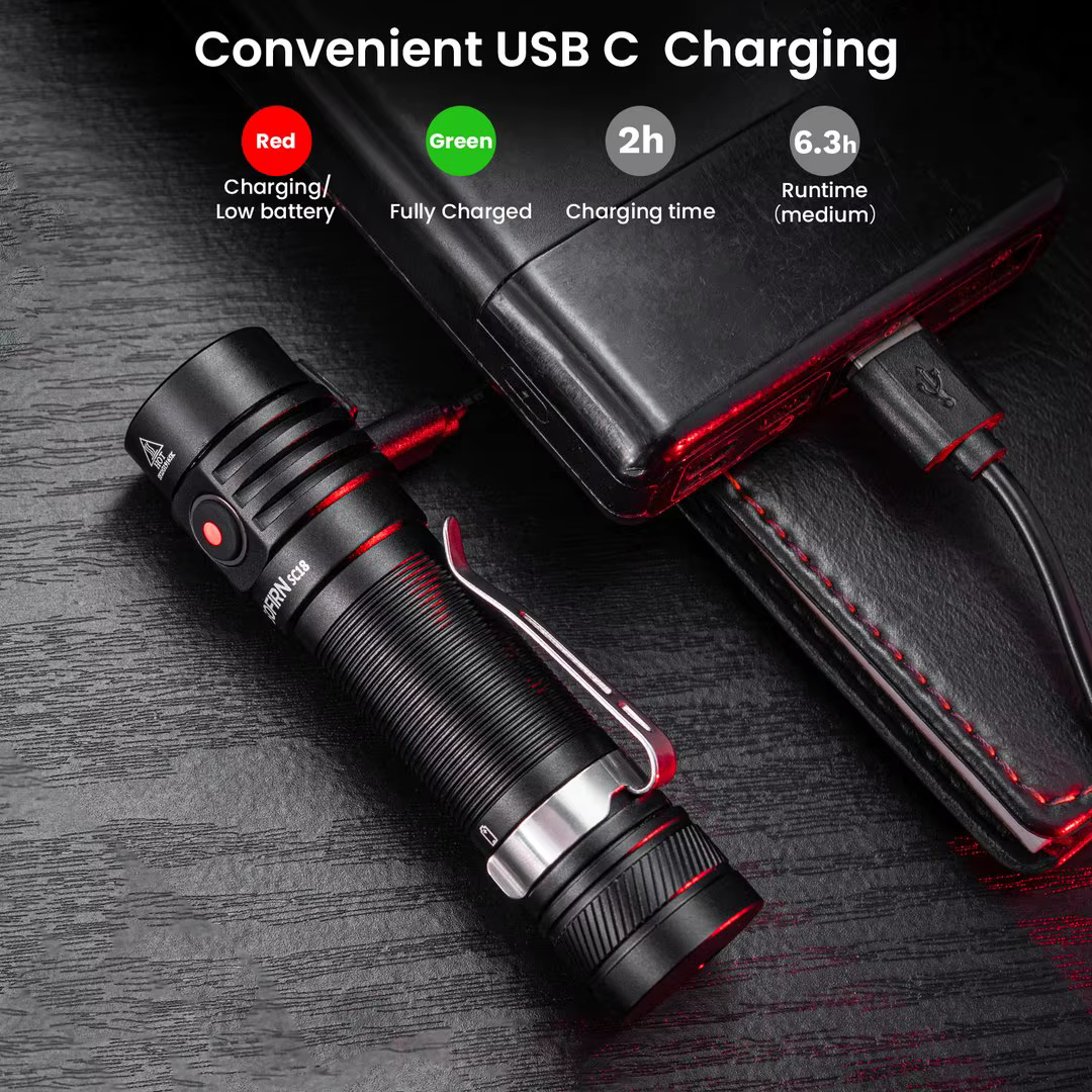 Collection Sofirn-Lampe de poche SC18 1800strada EDC