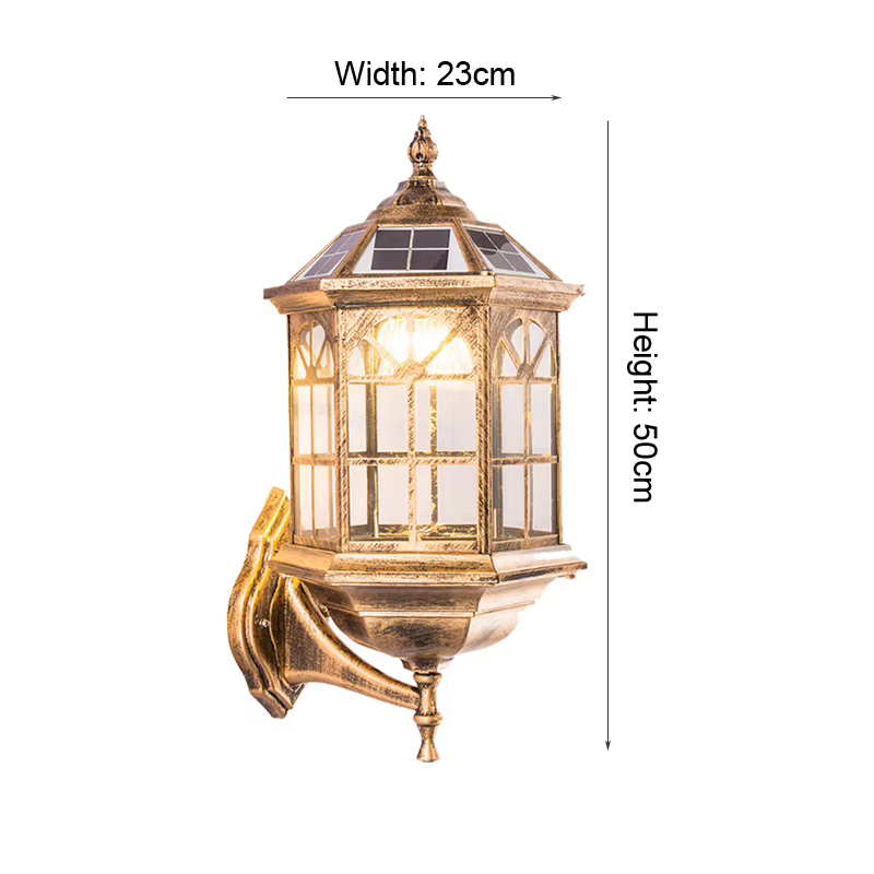 Lampe murale étanche de style européen pour salon, chambre, balcon, entrée de villa, terrasse extérieure, jardin, cour, style pastoral