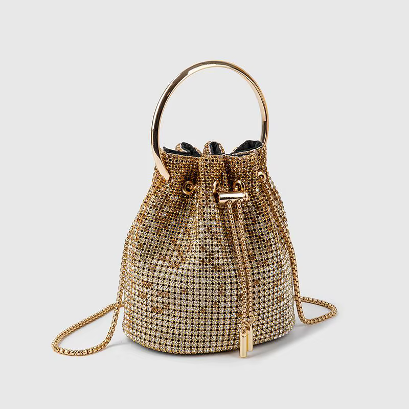 Sac Seau Diamant pour Femme – Sacs à Bandoulière Bling-Bling en Strass, Sac Fourre-Tout Tendance, Sac à Main de Luxe, Sac Bandoulière