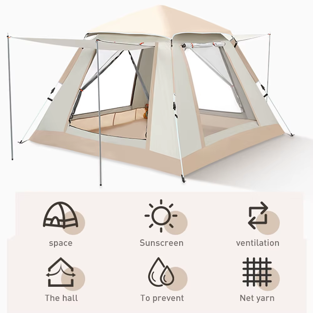 Tente de camping étanche à la pluie à ouverture rapide automatique