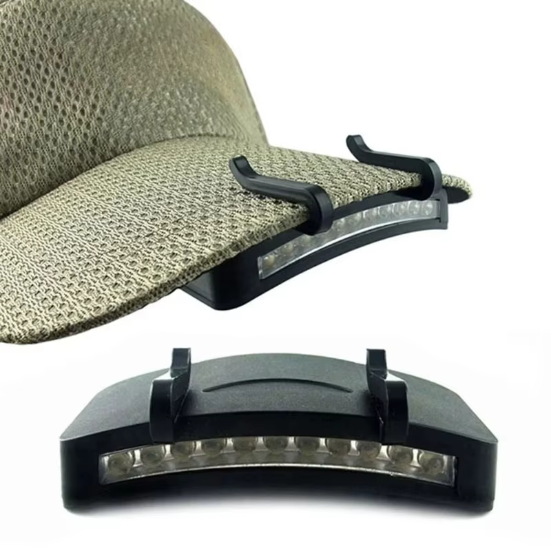Lampe frontale LED extérieure à clipser sur casquette