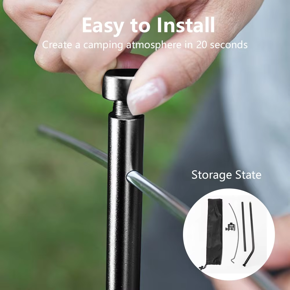 TARKA support de lanterne détachable réglable ultraléger lumière table extérieure Portable