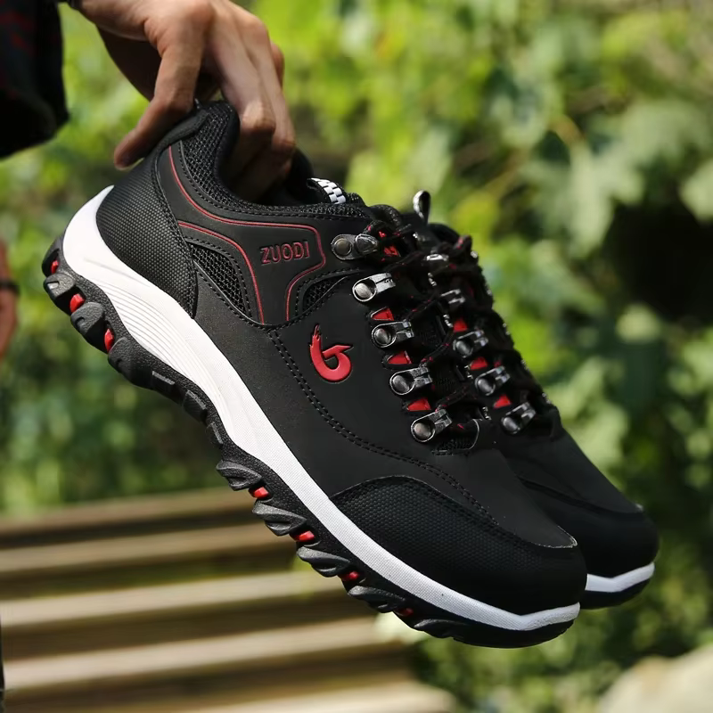 Chaussures de randonnée imperméables en cuir Pu pour hommes