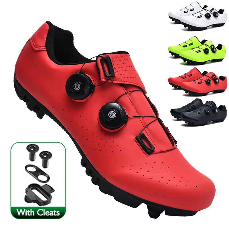 Baskets de cyclisme à pédales pour hommes et femmes, chaussures de vélo plates, à crampons, de vitesse Rb, auto-flocage, nouvelle collection 2023