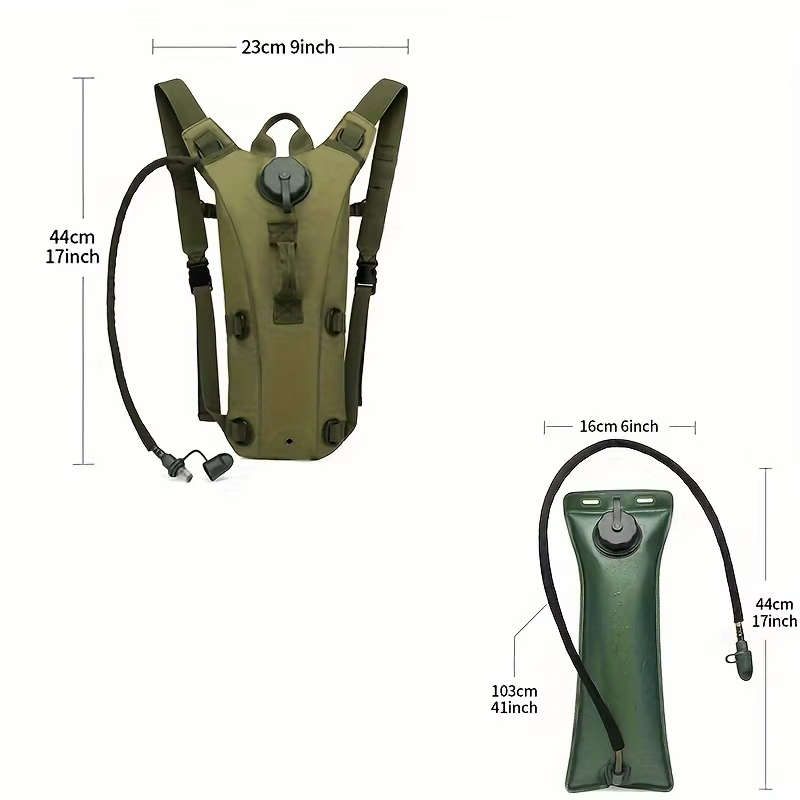 Sac à dos d'hydratation pour la randonnée longue distance en plein air avec 2 clips de fixation de tuyau gratuits