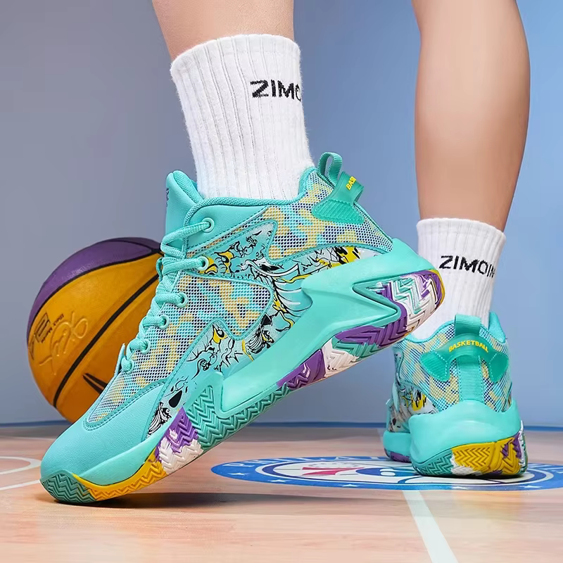Hommes chaussures de basket-ball respirant chaussures de sport formation athlétique femmes basket-ball baskets hommes