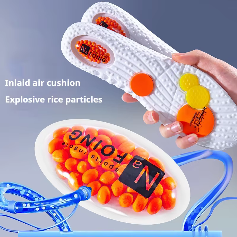 1 paire de semelles intérieures de sport à coussin d'air pour hommes et femmes