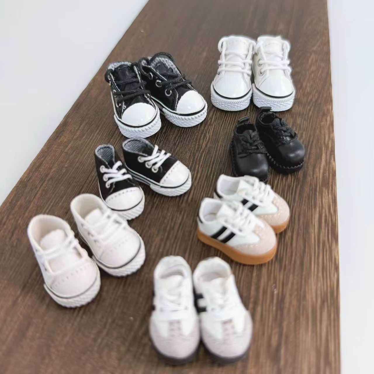 Chaussures de sport décontractées en toile allemandes pour poupée BJD Zsiga 1/8 1/6 de 20 cm - Accessoires de chaussures uniquement