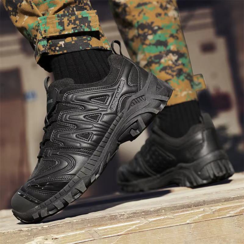 Hommes chaussures de randonnée anti-dérapant bas bottes tactiques