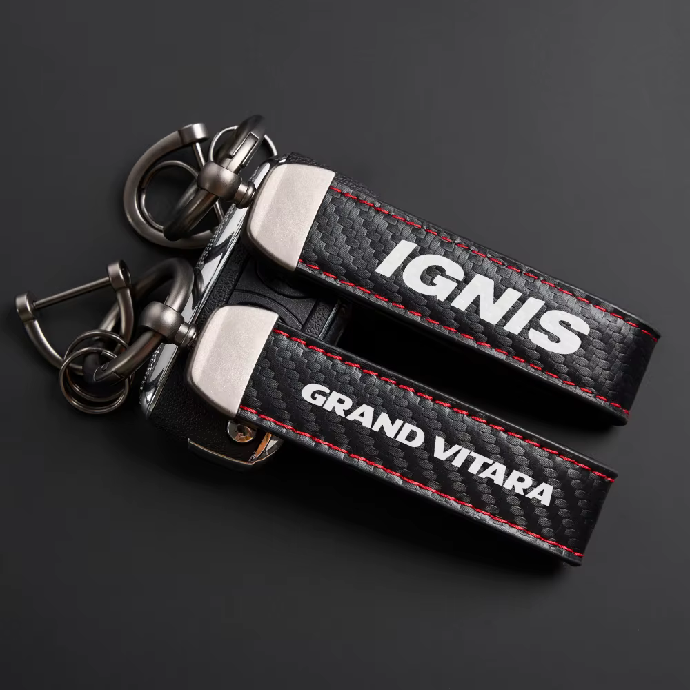 Porte-clés de voiture en cuir PU, pour Suzuki Jimny Swift Grand Vitara Ignis Alto Baleno SX4 samouraï s-cross Celerio Ertiga, accessoires de voiture