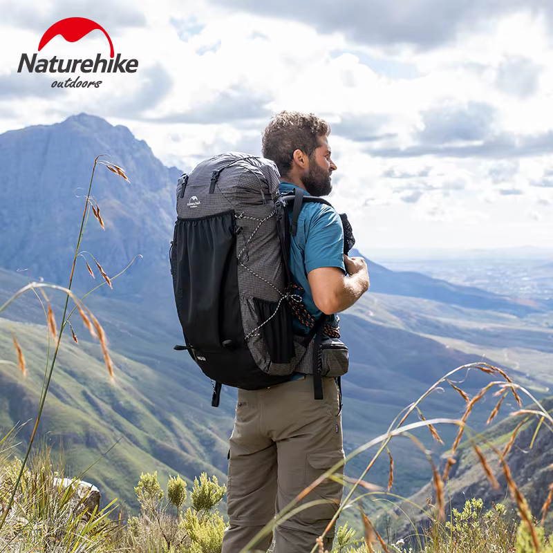 Naturehike Ultra Léger Sac À Dos 60 + 5L/40L Avec Cadre Étanche Voyage Grande Capacité Camping En Plein Air Randonnée Avec Housse De Pluie