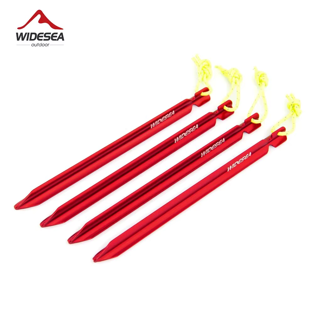 Widesea Camping 4 pièce/ensemble piquets de tente