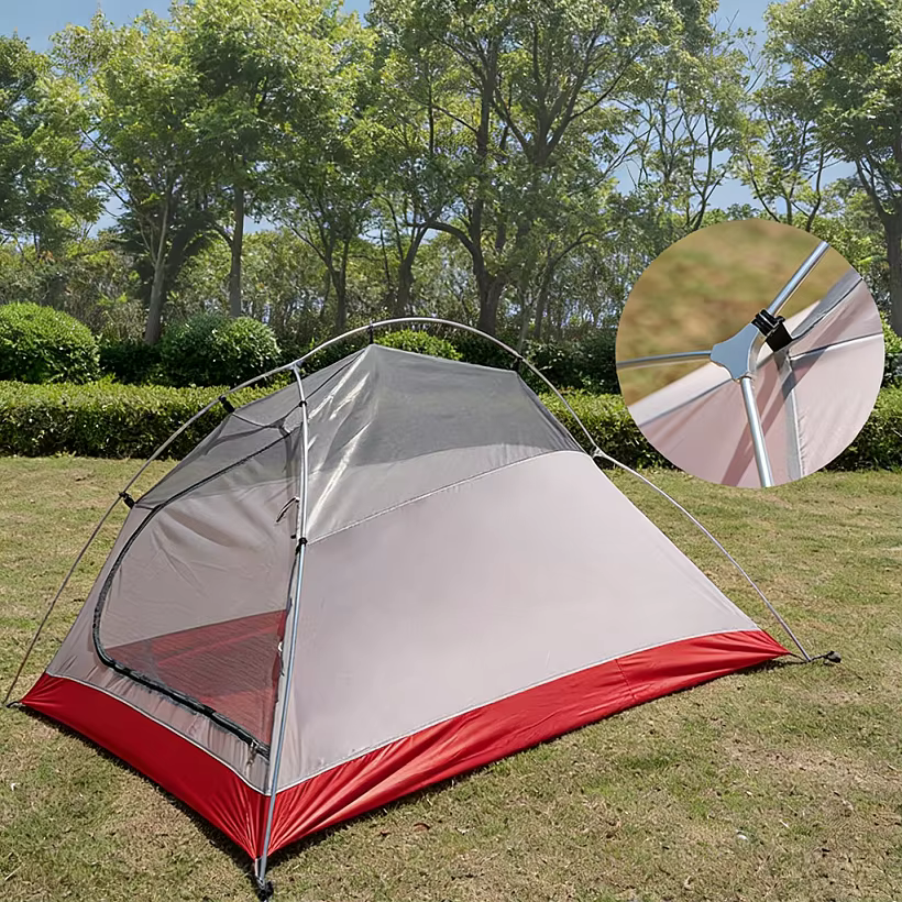 Tente de camping légère à deux couches pour 1-2 personnes