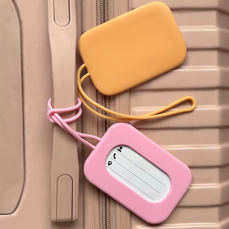 Étiquettes de bagage de voyage en silicone