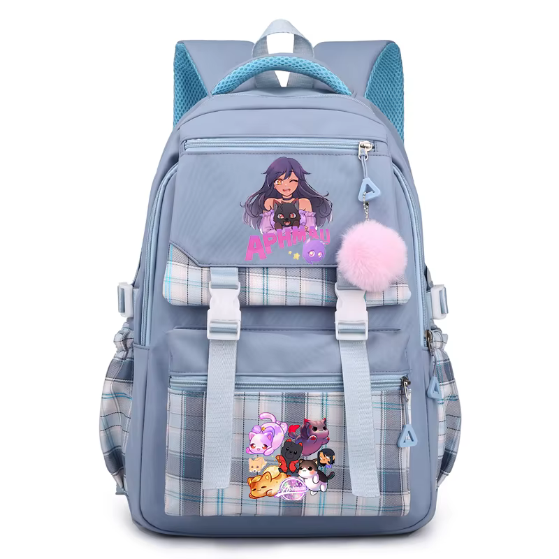 Aphmau imprimer sac à dos mignon dessin animé Sport sac à dos pour garçon fille Kawaii sac à dos ordinateur portable adolescent voyage voyage sac à bandoulière