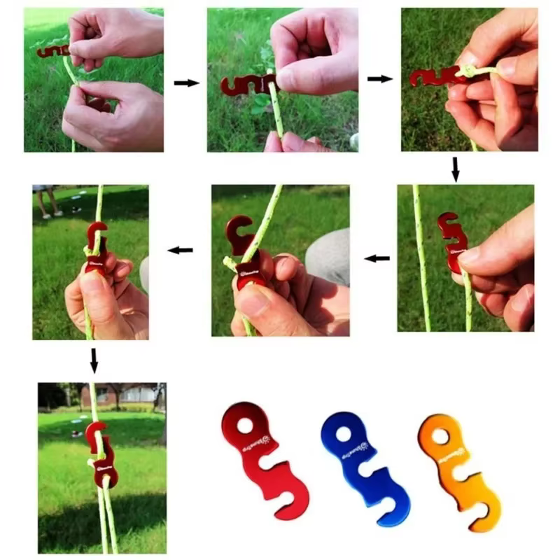 4 cordes de tente extérieure