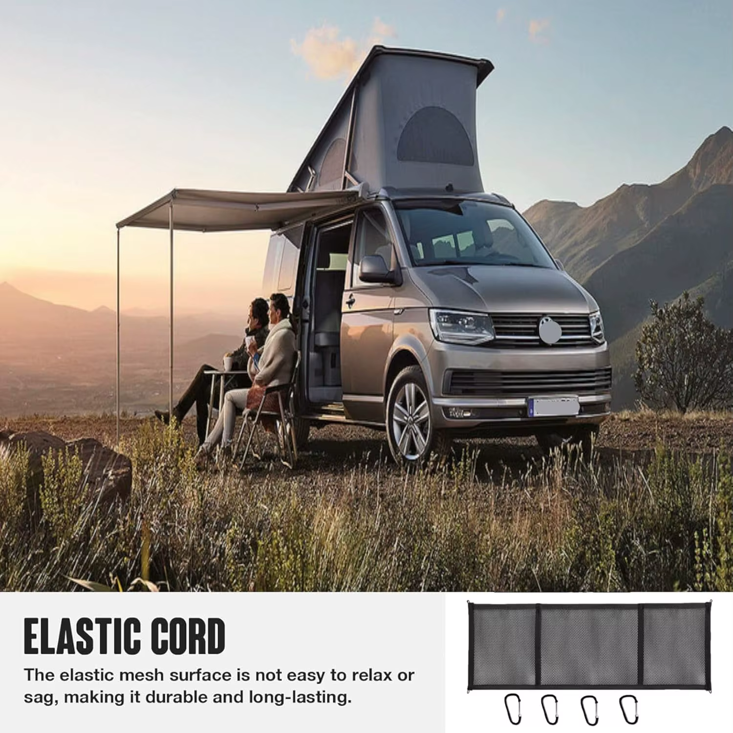 Sac de rangement en filet pour toit de camping-car