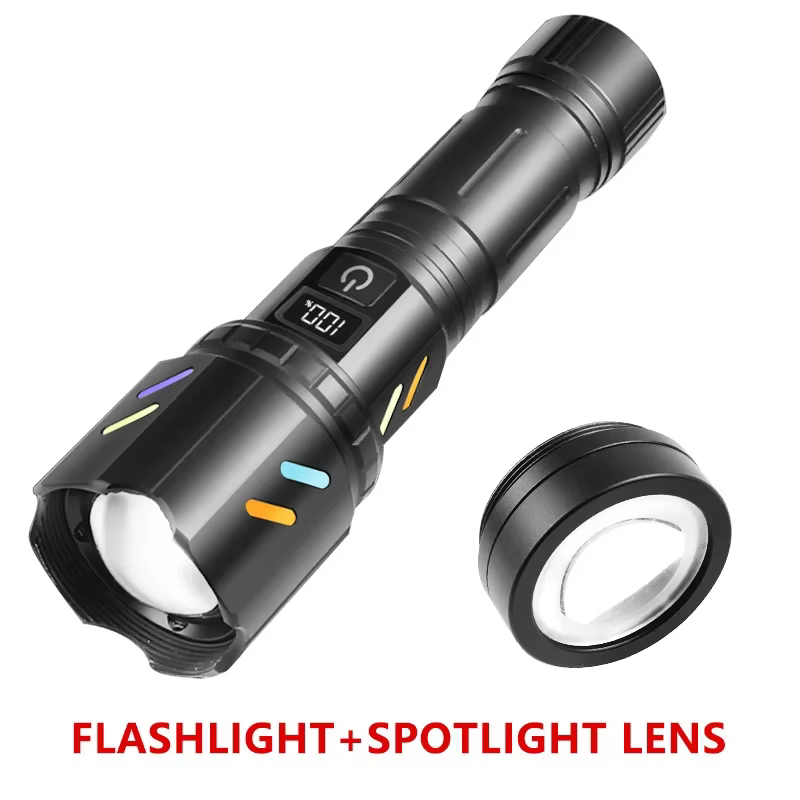 Lampe torche tactique LED 5000LM avec allume-feu
